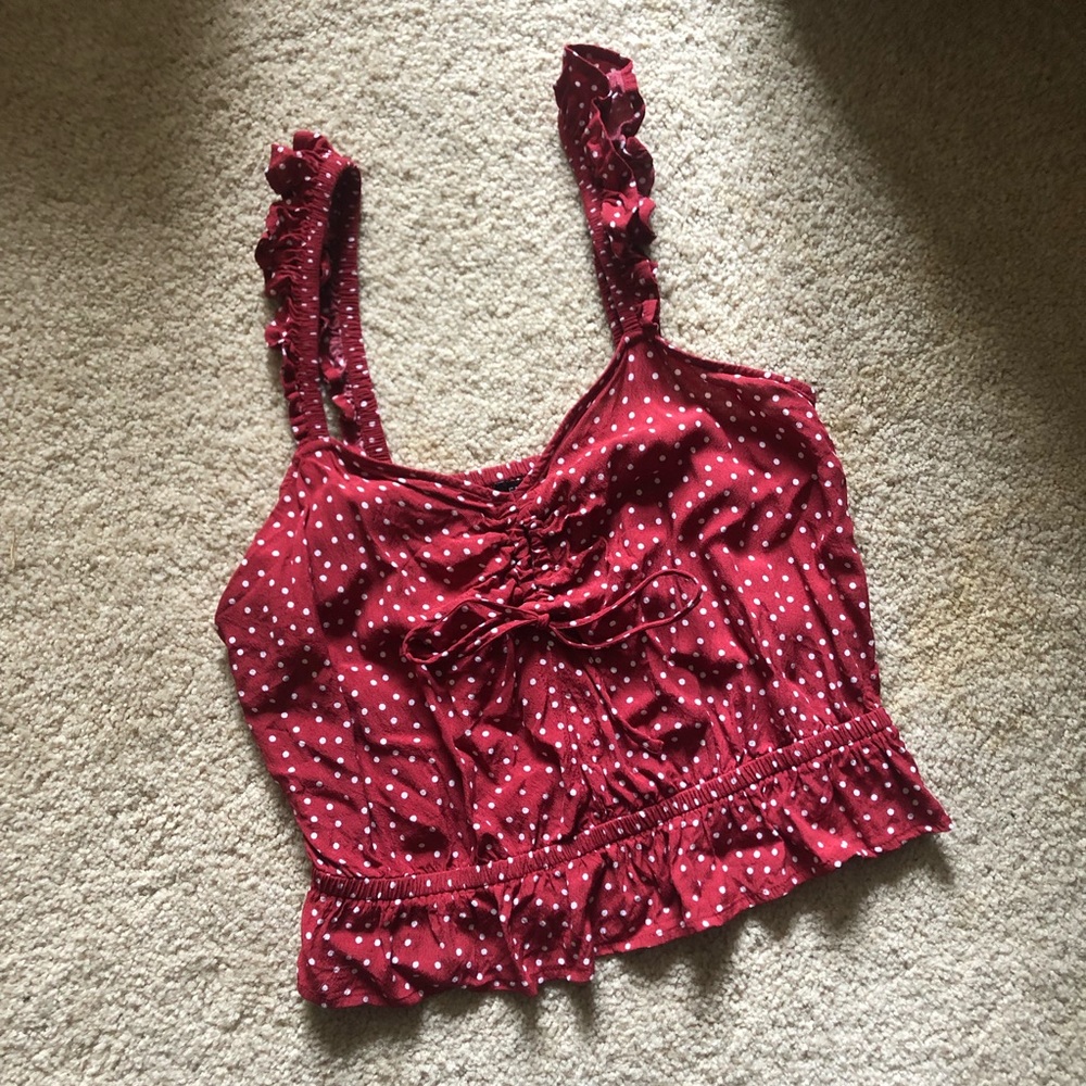 Polka Dot Crop Top